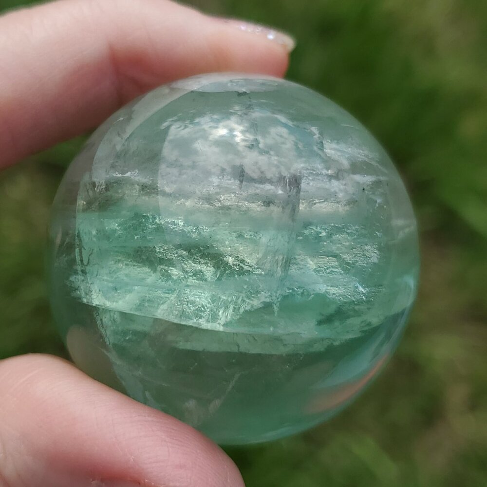 Fluorite Sphere (F320) - Picture 3 of 6